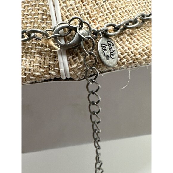 Cookie Lee Boho Shell Statement Necklace Chunky Starfish Pearls Rhinestones - Picture 4 of 6